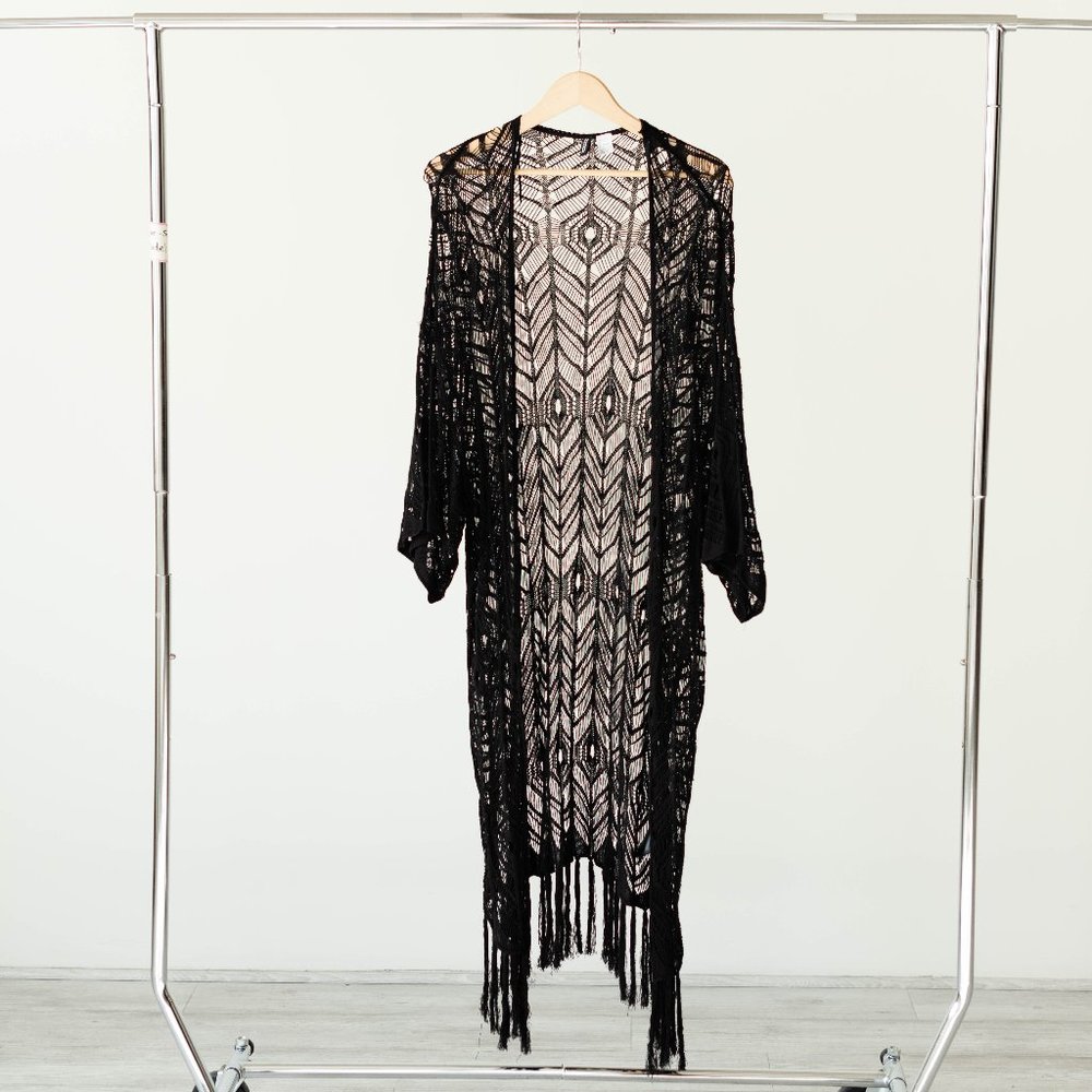 H&M Black Lace duster